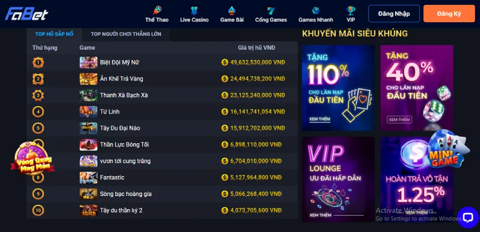 Hoàn Trả Thể Thao Casino 33win1 nhà cái